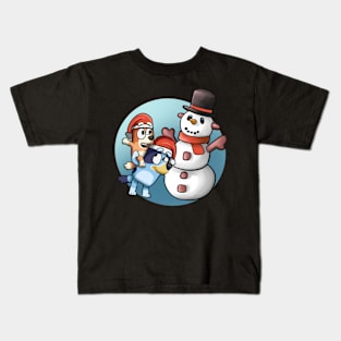 cristmas bluey Kids T-Shirt